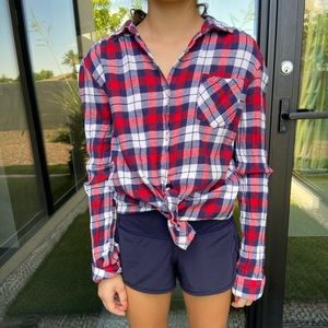 Plaid long sleeve shirt
